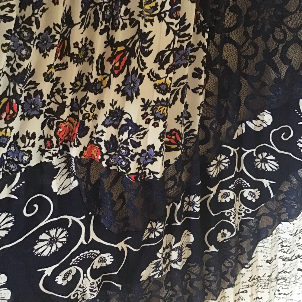 Anthropologie Maeve Isa multiple prints bohemian dress Sz 2 - Picture 5 of 8